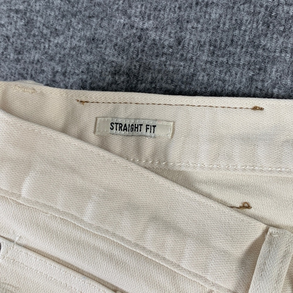 Todd Snyder Jeans Men 33x32 Cream Stretch 5 Pocket Pants Modern - Picture 3 of 16
